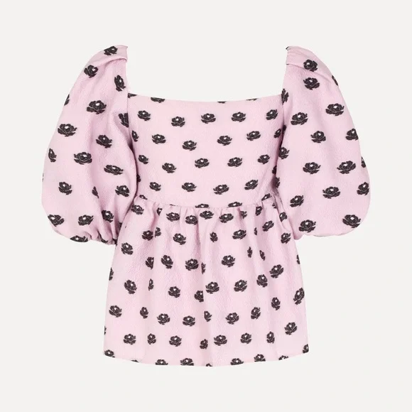 NWT Stine Goya Kinsley Peonies Floral Jaquard Top | XL - Picture 4 of 11